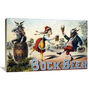 Bock Beer Celebration   Gallery Wrapped Canvas   Museum Quality  Size 