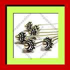 22 Gauge 5mm Large Head Pins Bali 925 Sterling Silver Headpins F242  4 