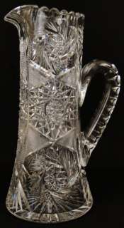 BEST Antique American Brilliant Cut Glass Crystal Tall Elegant 