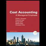 Cost Accounting   Student Solutions Manual (ISBN10: 0138130426; ISBN13 