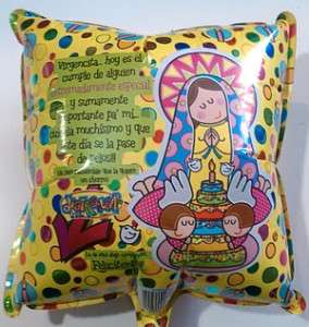 SM Balloons Globos VIRGENCITA PLIS B Day Yellow  