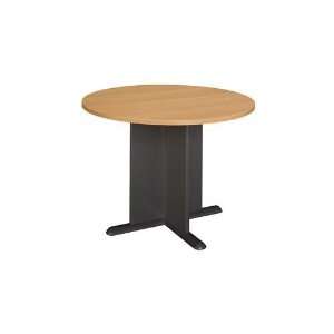  CONFERENCE TABLES: LIGHT OAK ROUND CONFERENCE TABLE 