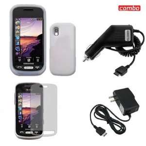  Samsung Solslice A887 Combo Trans. Clear Silicon Skin Case 