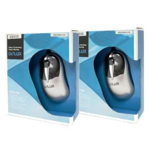  Brand New Delux Wired Optical Mouse, 3 button, PS/2 