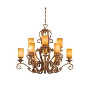   Ibiza 12 Light Wrought Iron Chandelier From the Ibiza Collection: Home