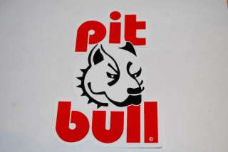PITBULL STICKER DECAL MOTORCYCLE STAND  