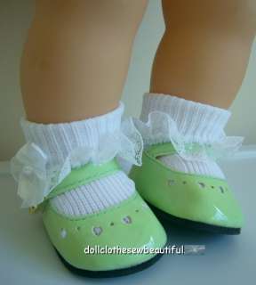 DOLL CLOTHES fits Bitty Baby Mint Green Shoes & Socks  