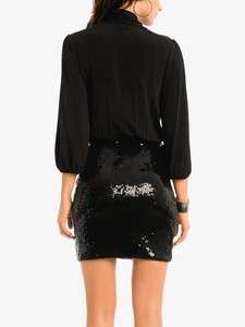 NWT MARCIANO GUESS KATE SEQUIN RUNWAY DRESS BLACK S M HOT LAST1 FOR 