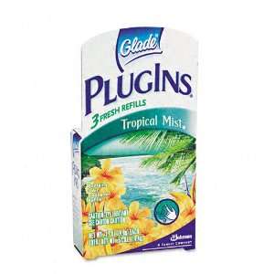  Glade® Plug Ins Refill, Tropical Mist, Solid, Three Pack 