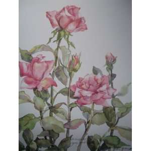  Jodi Jensen  Boxed Roses Print Signed