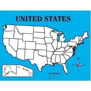  WIPE OFF MAP UNITED STATES 22 X 28