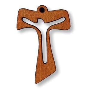  New Tau Crucifix Wooden Christian Catholic Pendant Medal 