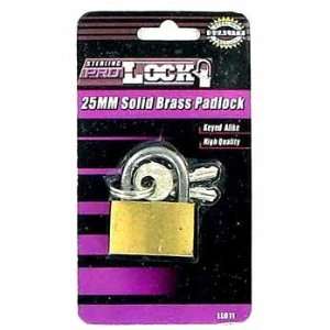 Brass Padlock 25 mm Case Pack 48