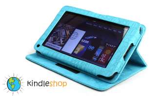 NEW TURQUOISE / Blue  Kindle FIRE Plush Adjustable Case Cover 