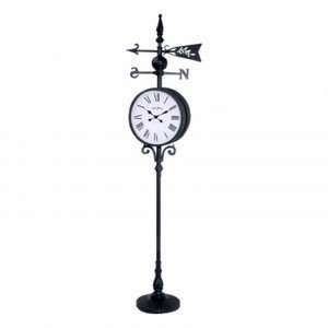  Seth Thomas Weather Station Standing Clock: Home & Kitchen