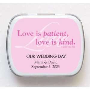 Love is Patient, Love is Kind Personalized Mint Tins 