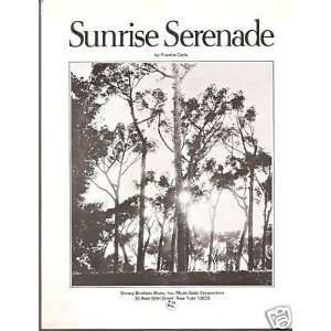  Sheet Music Sunrise Serenade Frankie Carle 92 Everything 