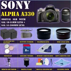 Sony Alpha A330 Digital SLR with Sony SAL 1855 18 55mm Lens & Sony SAL 
