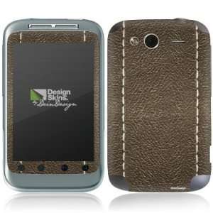  Design Skins for HTC Wildfire S   Brown Leather Design 