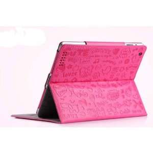  Pink Cute Lovely PU Leather Case Cover For Apple all ipad 