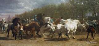 Rosa Bonheur Horse Fair Oil Painting repro  