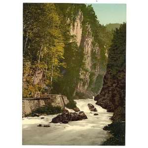  Photochrom Reprint of The ravine of the Murg, Glarus 