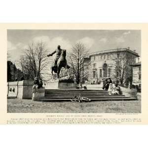  1923 Print Sheridan Circle Equestrian Equine Statue Sculpture 