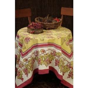  Vineyard Cabernet Tablecloth Size: 59 x 59: Home & Kitchen