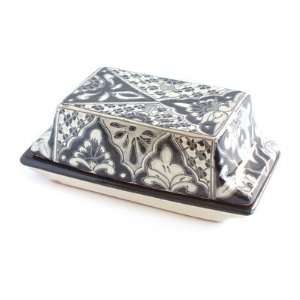  Black and White Butter Dish
