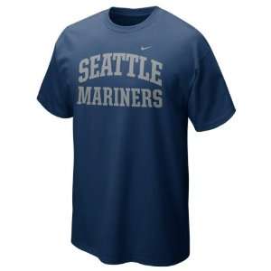  Seattle Mariners Navy Nike 2012 Arch T Shirt: Sports 