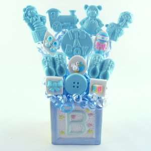 Its a Boy Lollipop Candy Bouquet Grocery & Gourmet Food