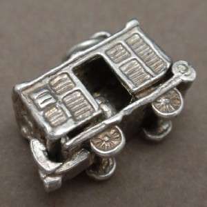 Railroad Boxcar Charm Vintage Sterling Silver Opens Cargo Supplies 