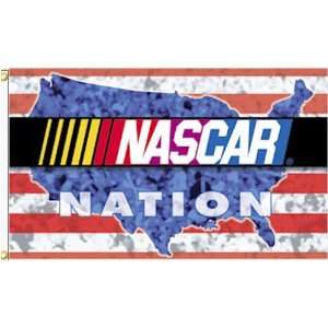   Nation NASCAR 3 x 5 Single Sided Banner Flag by BSI Products Inc