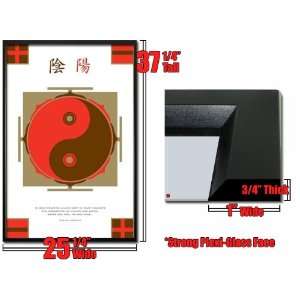   Framed Yin Yang Interaction Zen Symbol Poster Pp31581: Home & Kitchen