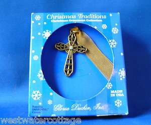   Cross ~ Christmas Traditions ~ Ornament with Swarovski Crystal  
