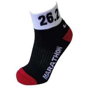  LIN Mfg & Design 26.2 Marathon BK10X006 MD Socks Health 