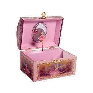 Pink Jewel Jewelry Box Dancing Musical Swan Lake NEW  
