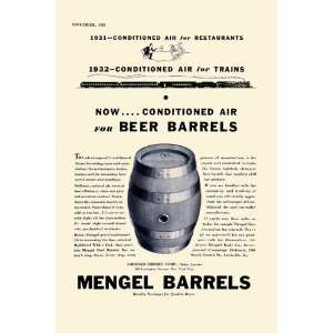  Mengel Beer Barrels 20X30 Canvas