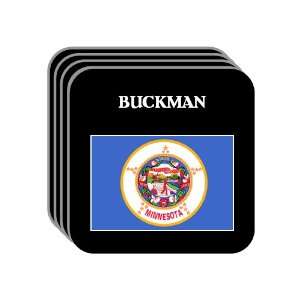  US State Flag   BUCKMAN, Minnesota (MN) Set of 4 Mini 