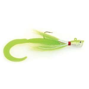  P Line Pulse Raiser Jig w/Bucktail 3/4oz White Chart 