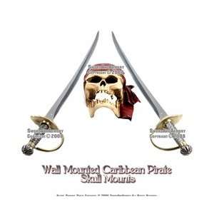   Pirate Sword Hanger Skull Wall Mount Holder
