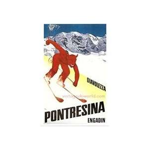  Postcard Pontresina Devil