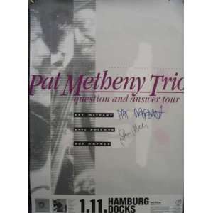  Pat Metheny Hamburg Concert Poster SIGNED