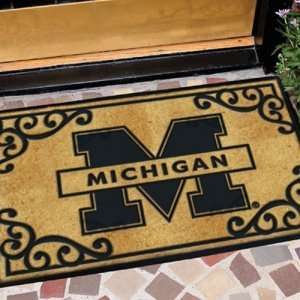 Michigan Wolverines NCAA Door Mat:  Sports & Outdoors