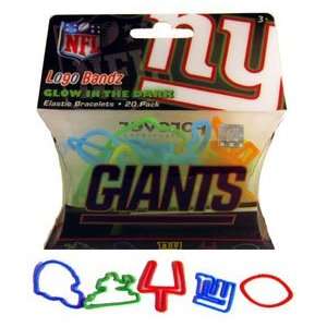   : New York Giants Glow Football Logo Bandz Silly Bands: Toys & Games