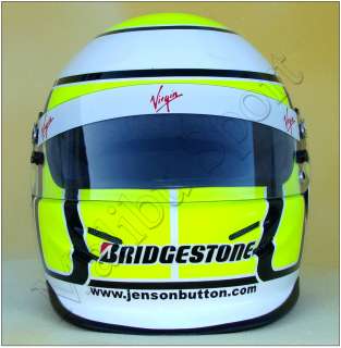 2009 Brawn GP Jenson Button F1 Replica Helmet Scale 1:1. Real 