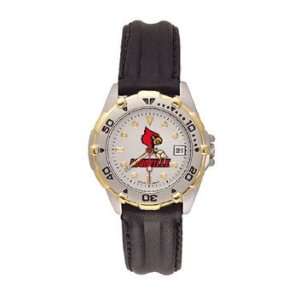  Louisville Cardinals All Star Ladies Leather Band Watch 