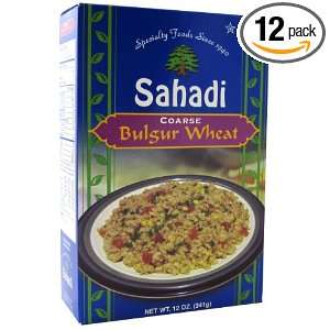 Sahadi Coarse Bulgur, 12 Ounce Boxes (Pack of 12):  Grocery 