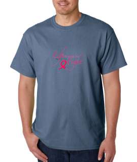Life Worth Fight Breast Cancer 100% Cotton Tee Shirt  