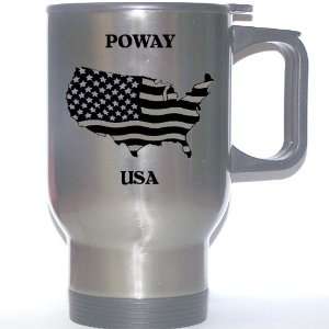  US Flag   Poway, California (CA) Stainless Steel Mug 